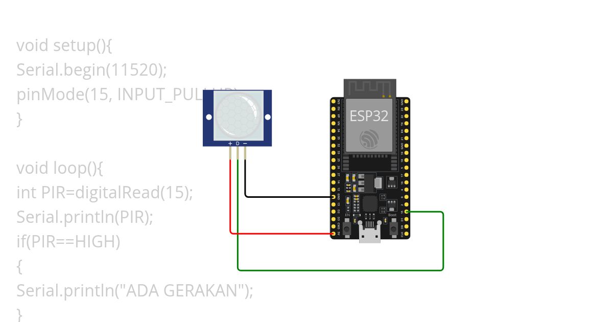 SENSOR PIR simulation