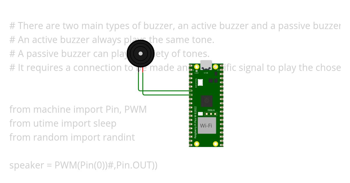 BUZZER - random sound simulation