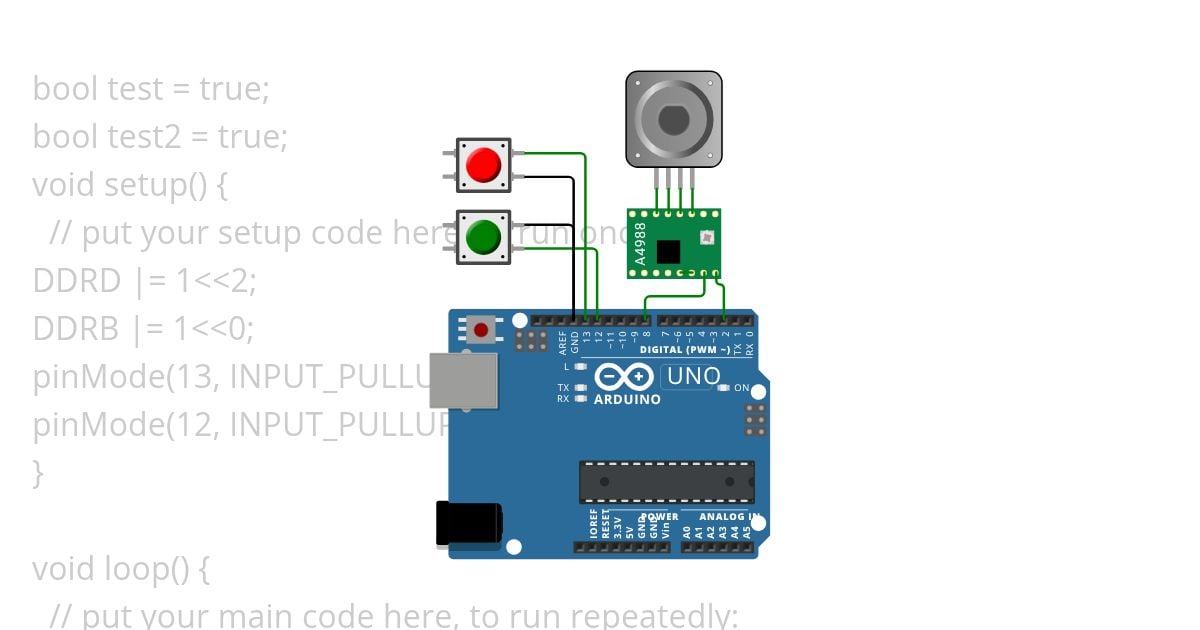 motor button reg simulation