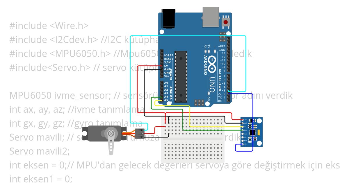 UYGULAMA 19 EGİM SERVO simulation