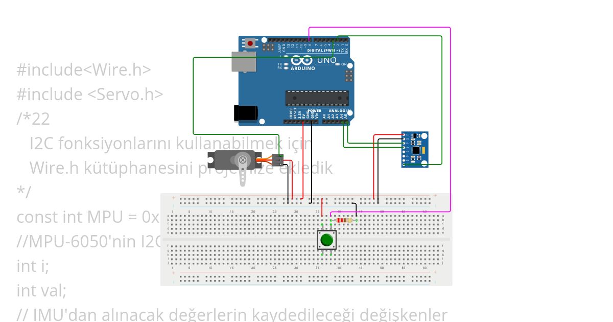 UYGULAMA 20 EGİM Sebsörü Deger Okuma simulation