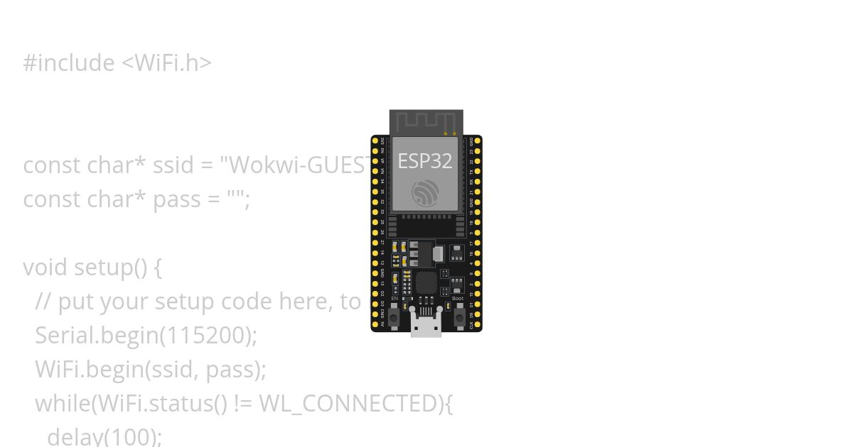 Conectar ao WIFI esp32 simulation