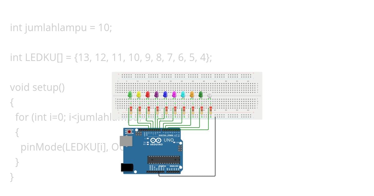 LED KEDAP KEDIP simulation
