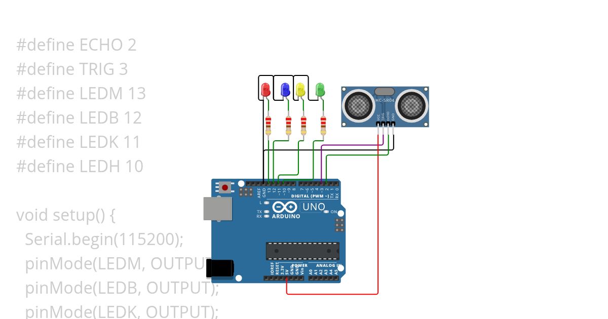 Sensor Ultrasonik  simulation