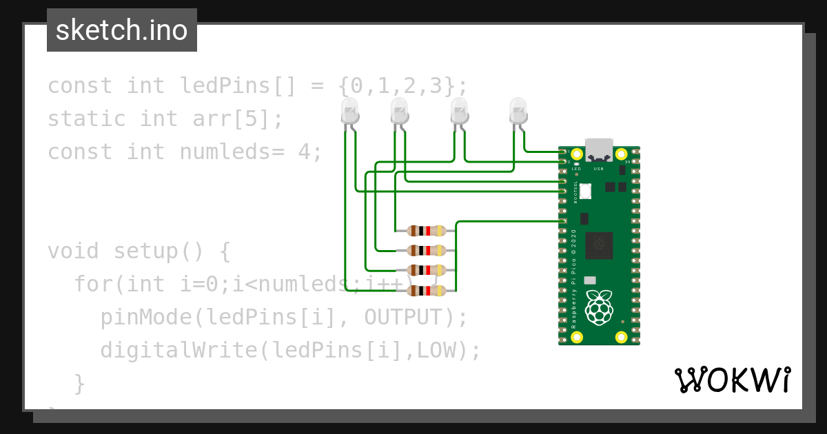 2 1 display num in binary forrm wokwi esp32 stm32 arduino simulator