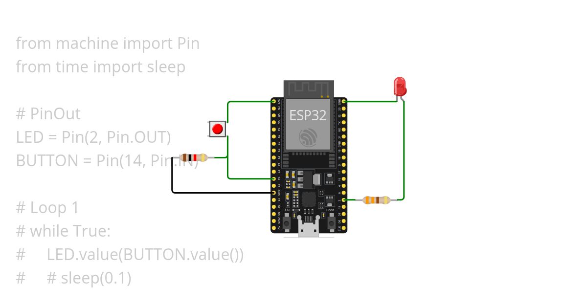 Entradas Digitales - ESP32-Py simulation