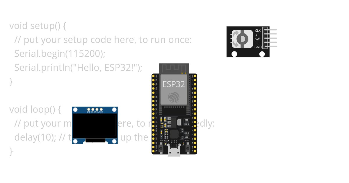 OLED - Encoder simulation