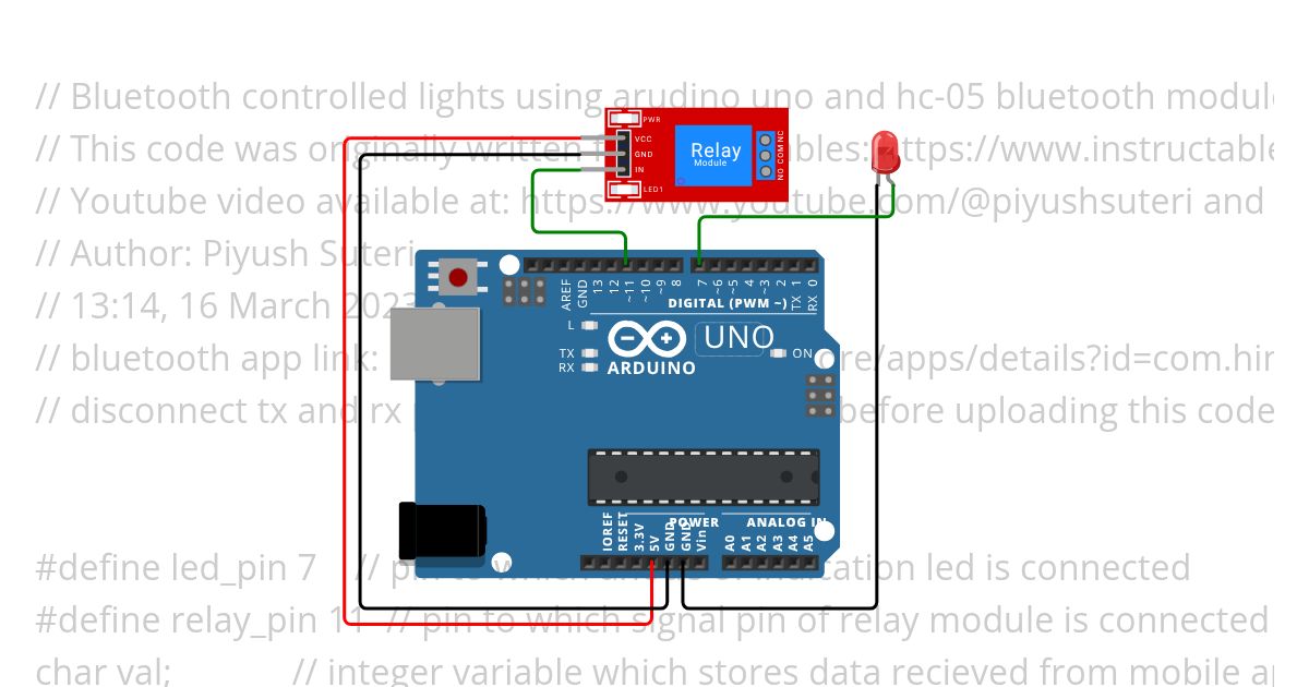 Led control simulation