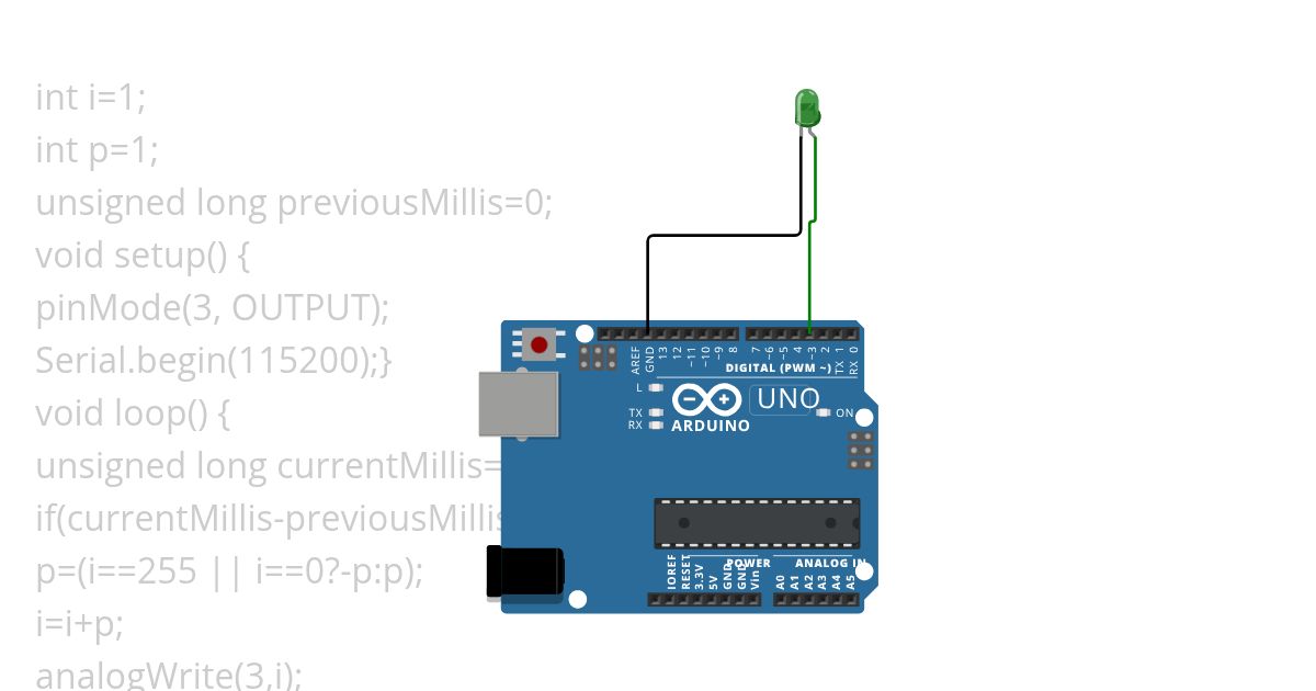 Project PWM 1LED simulation