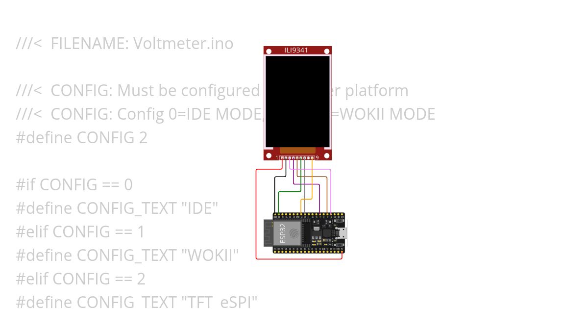 Voltmeter.ino simulation