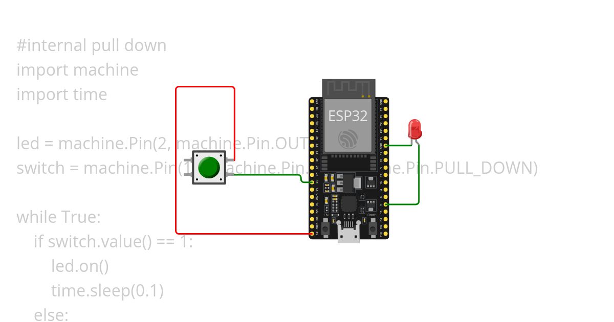 internal pulldown resistor simulation