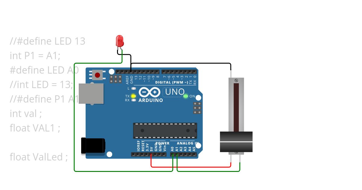 potar led simulation