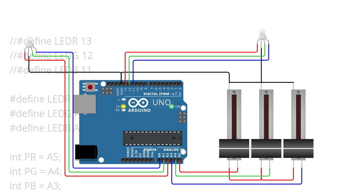 potar led rgb simulation