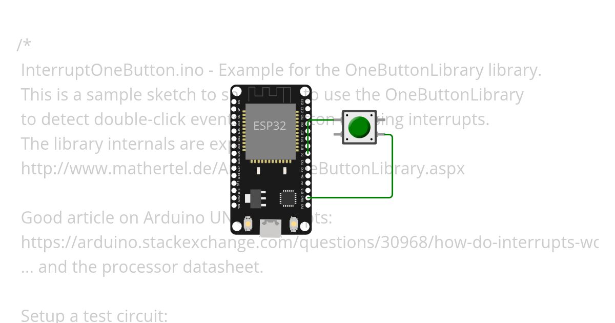 esp8266-onebutton-Interrupt simulation