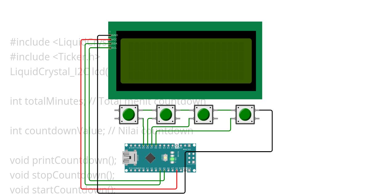 count-Down-ticker simulation