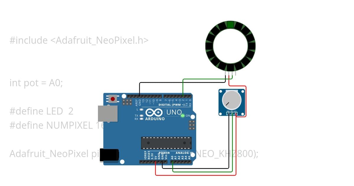 anneau neopixel simulation