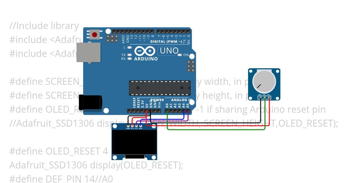 battery voltage test with LCD simulation