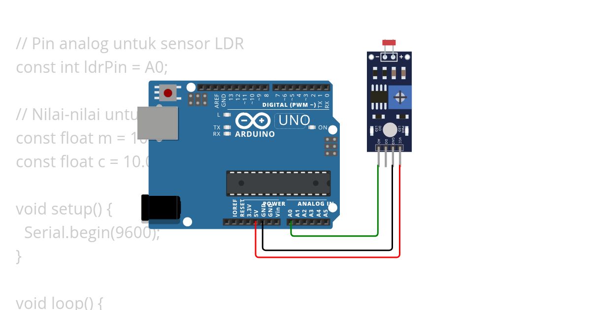 LDR Sensor simulation