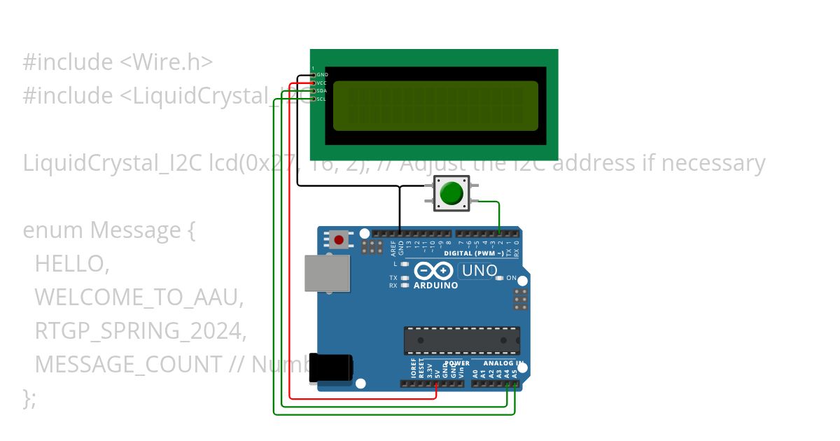 #2ChatGPT - Button Changes LCD Message Copy simulation