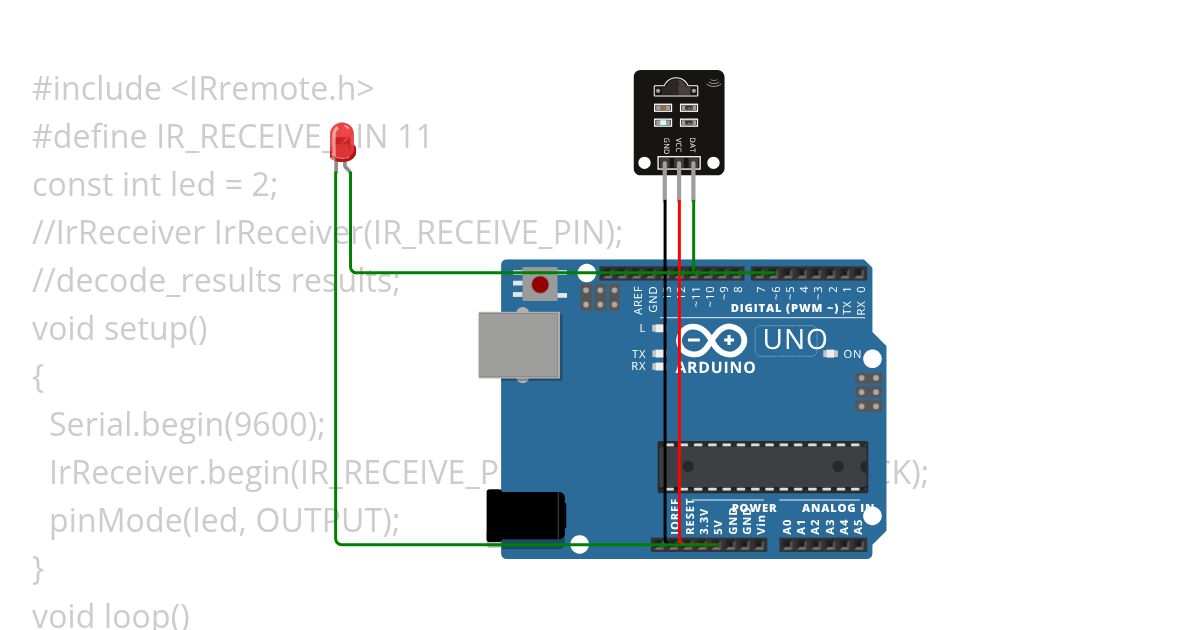 remote control with ARDUINO simulation
