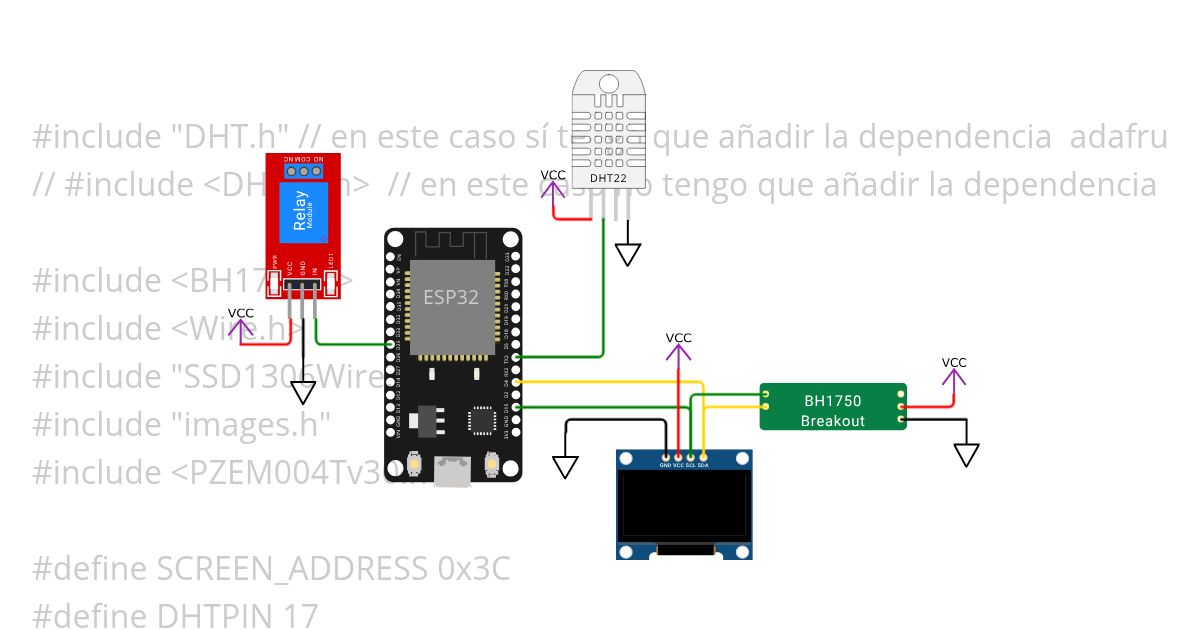 esp32 IoT OLED simulation