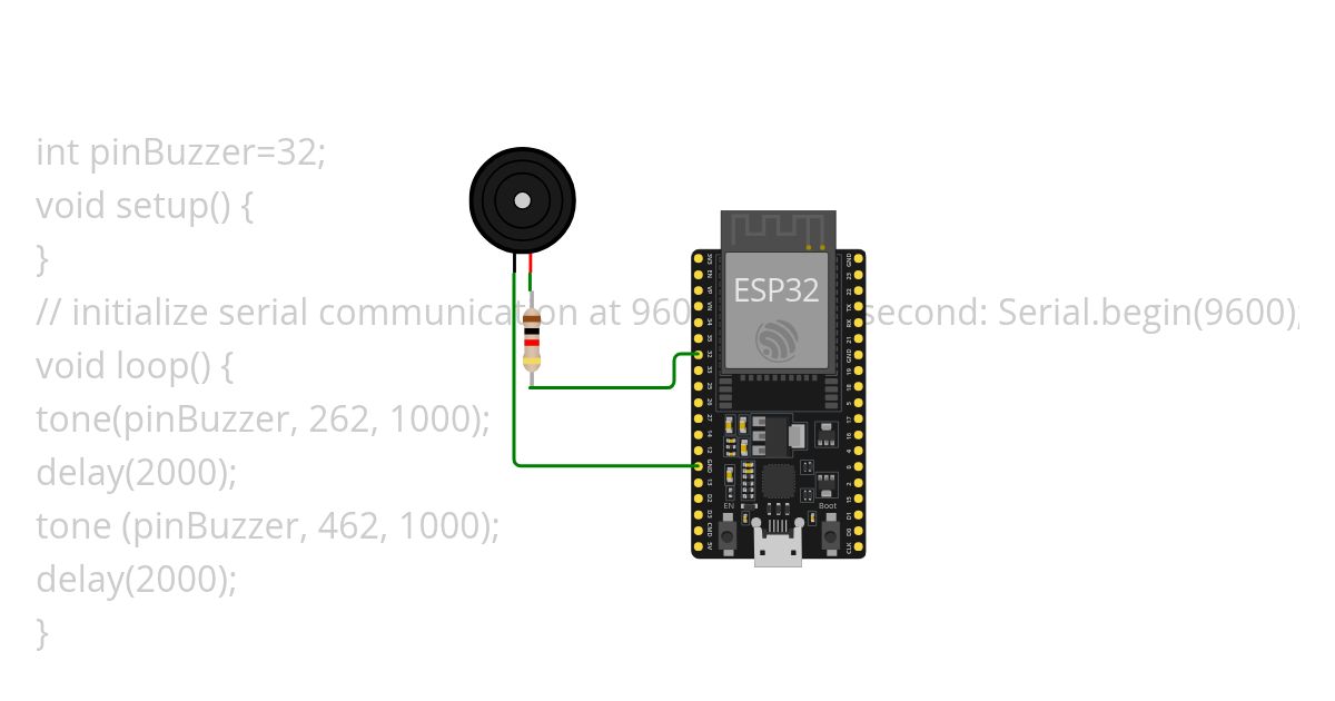buzzer pwm simulation