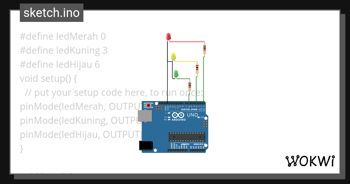 Arduino Uno Basic - Wokwi ESP32, STM32, Arduino Simulator