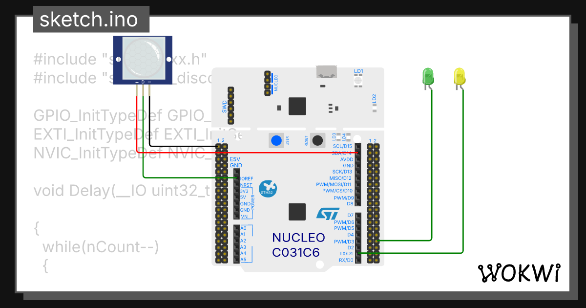 Wokwi online esp32 stm32 arduino simulator