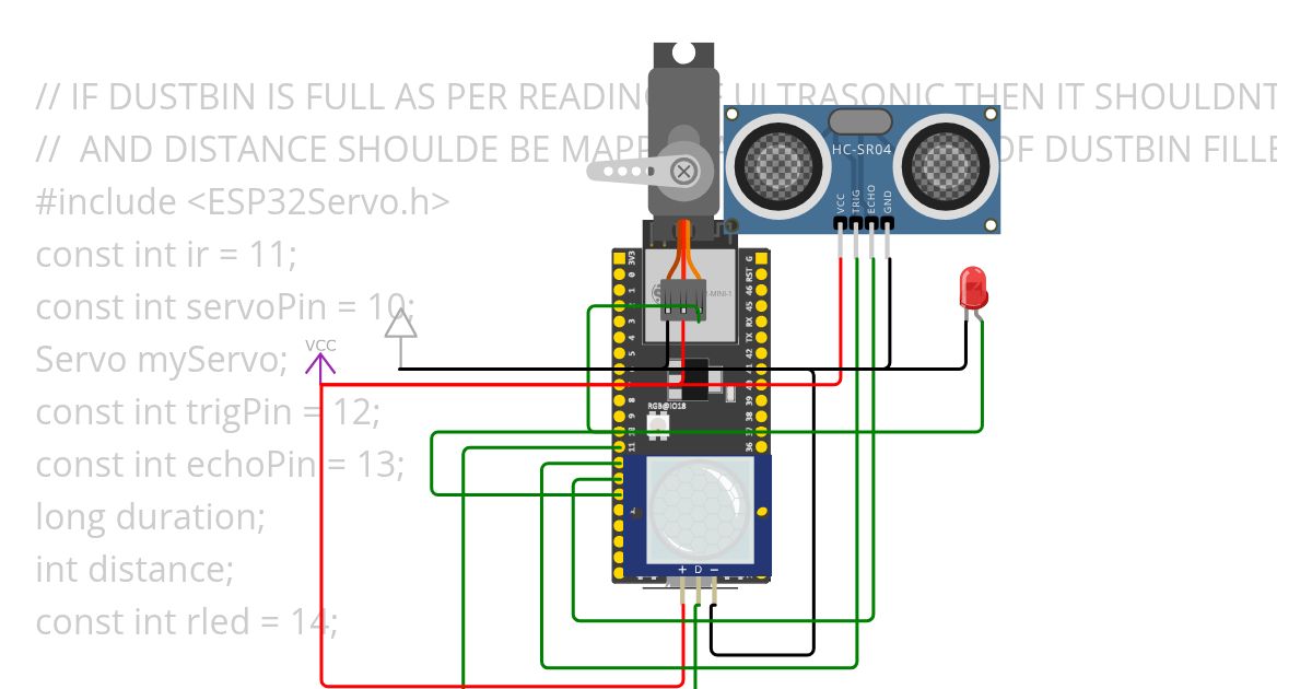 SMART DUSTBIN simulation