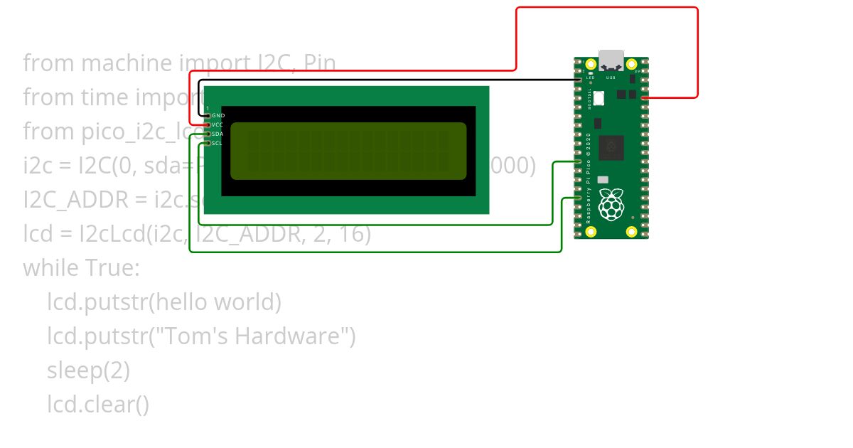 lcd i2c simulation