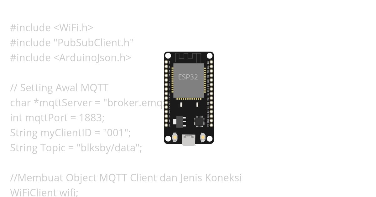 1Topic MQTT Banyak Data simulation