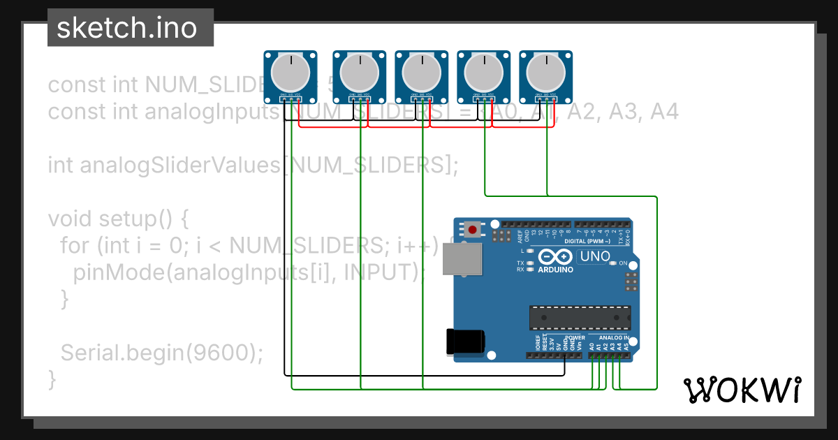 Audio Mixer - Wokwi ESP32, STM32, Arduino Simulator