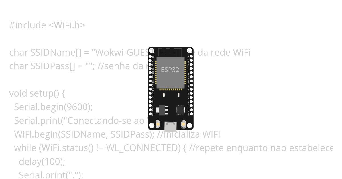 ESP32 WiFi Copia simulation