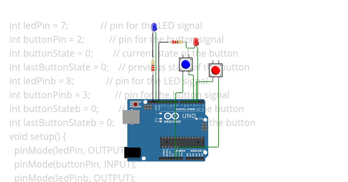 2 buttons simulation