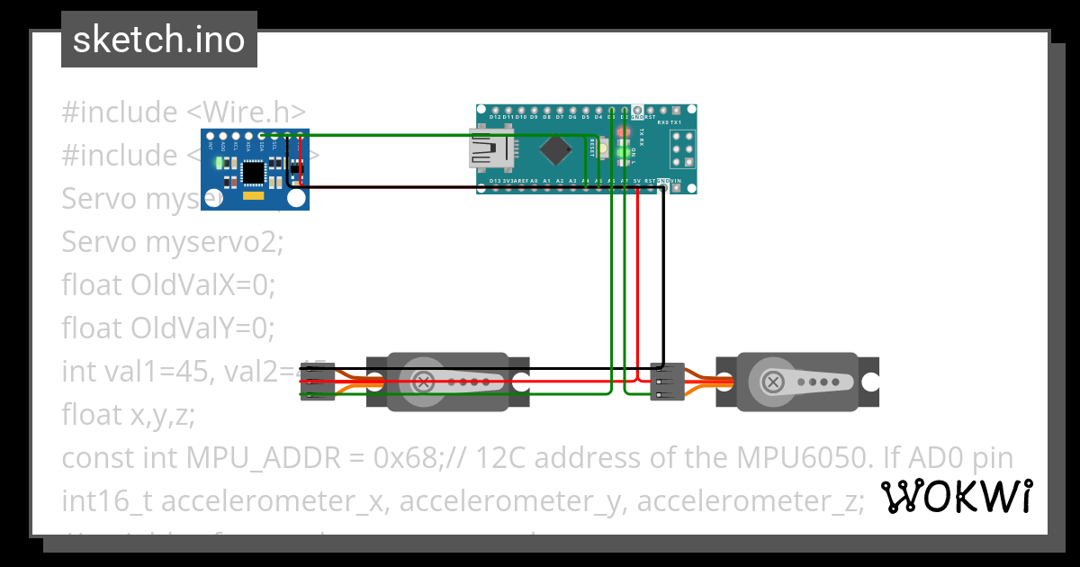 self stabilizing spoon - Wokwi ESP32, STM32, Arduino Simulator