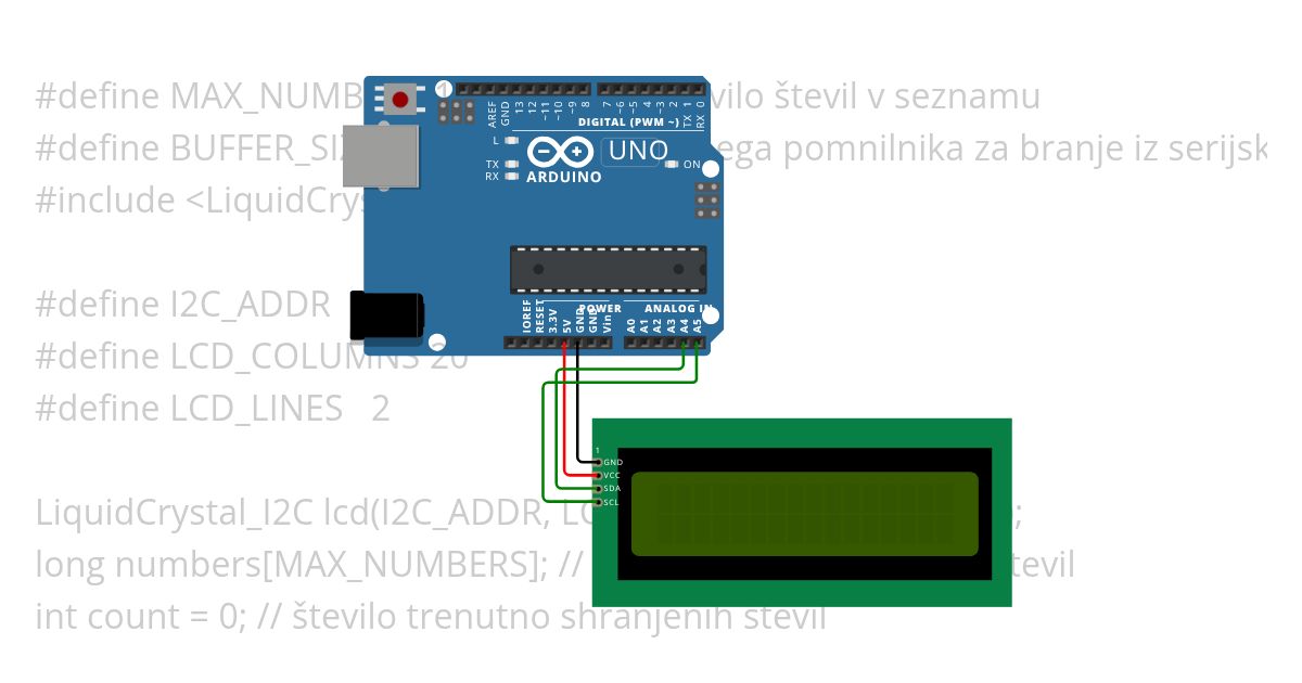 izpiše števila (z vejico) simulation