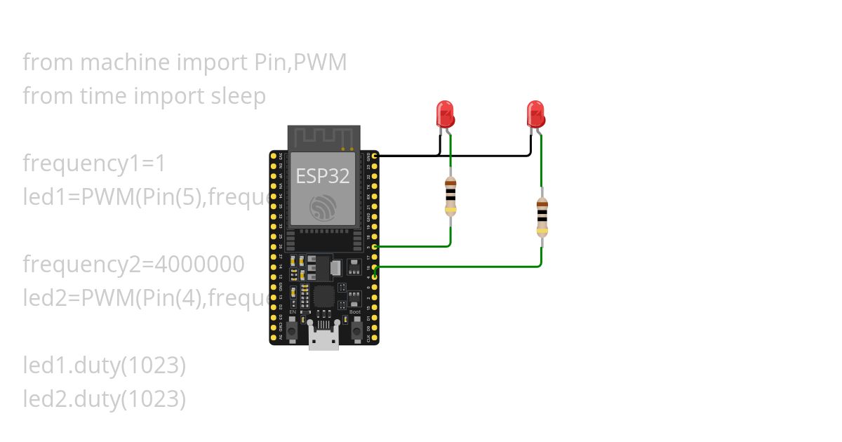 uPython_PWM_LED_FREQUENCY simulation