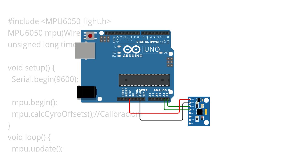MPU6050 simulation