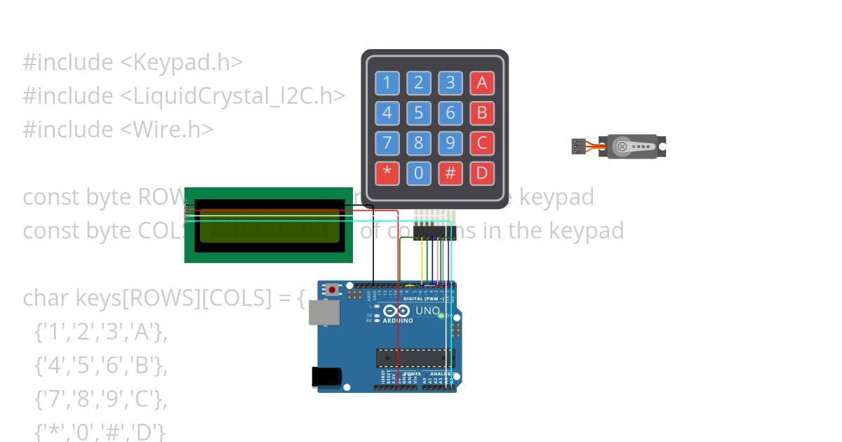 Solenoid door lock system using 4x4 keypad Copy simulation