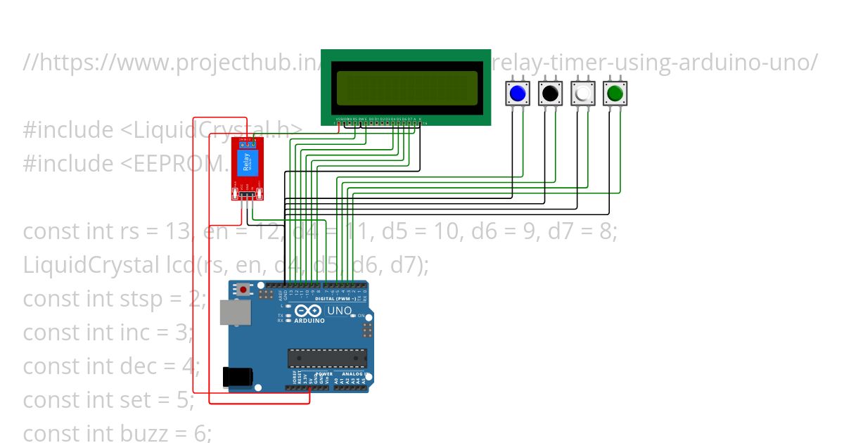 Programmable Relay Timer Copy simulation