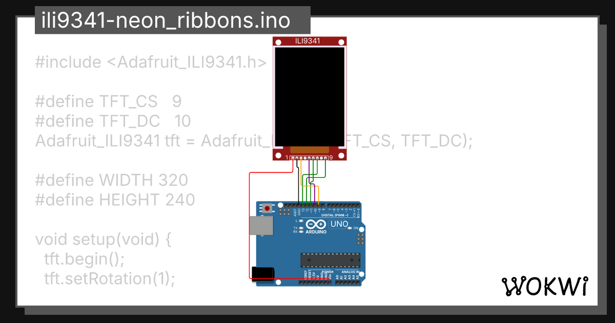 ili9341-neon_ribbons.ino Copy - Wokwi ESP32, STM32, Arduino Simulator