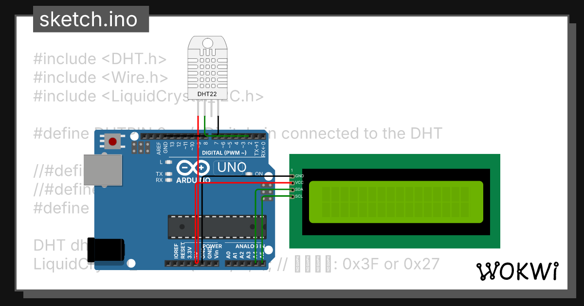 DHT Sensor - Wokwi ESP32, STM32, Arduino Simulator