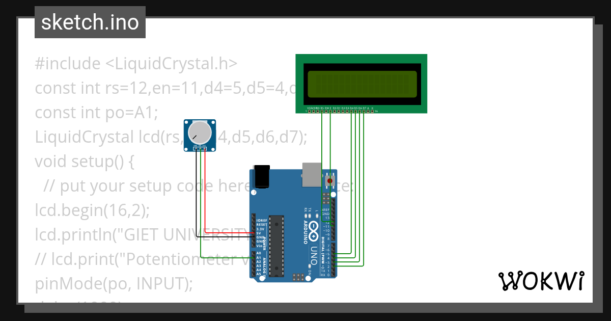 LCD - Wokwi ESP32, STM32, Arduino Simulator