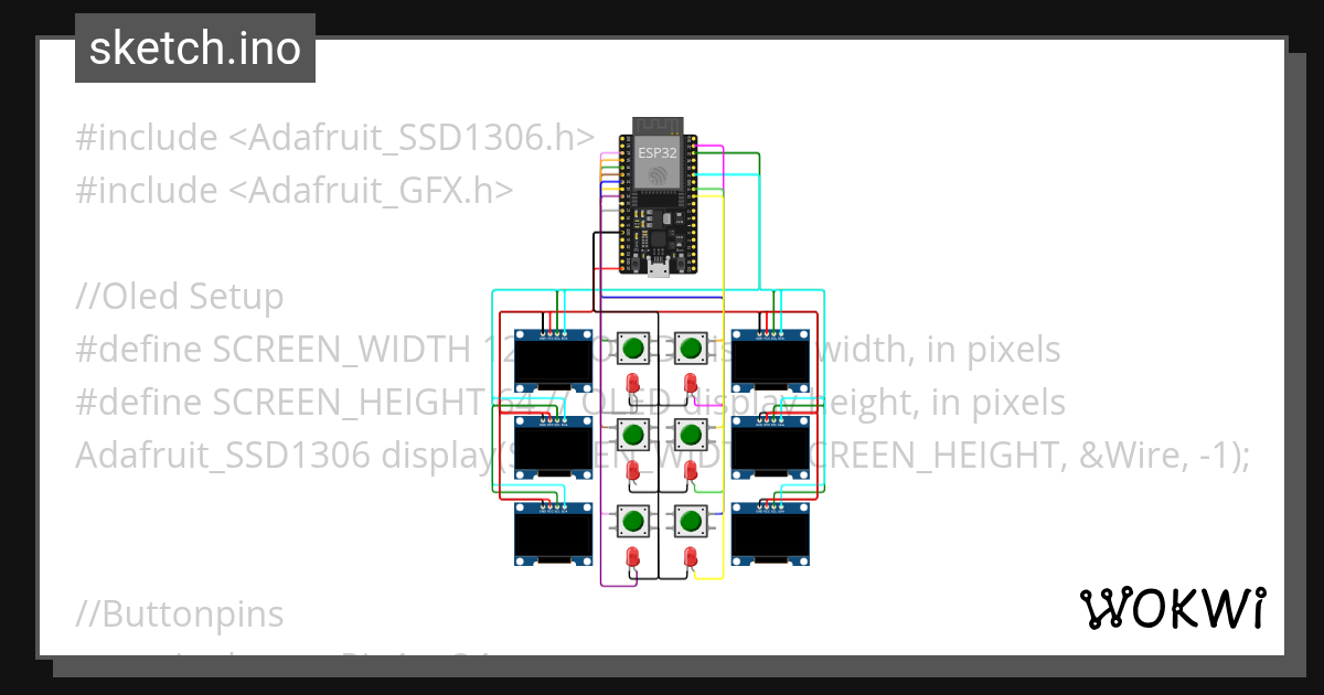 Cocktail Maschine Wokwi ESP32, STM32, Arduino Simulator