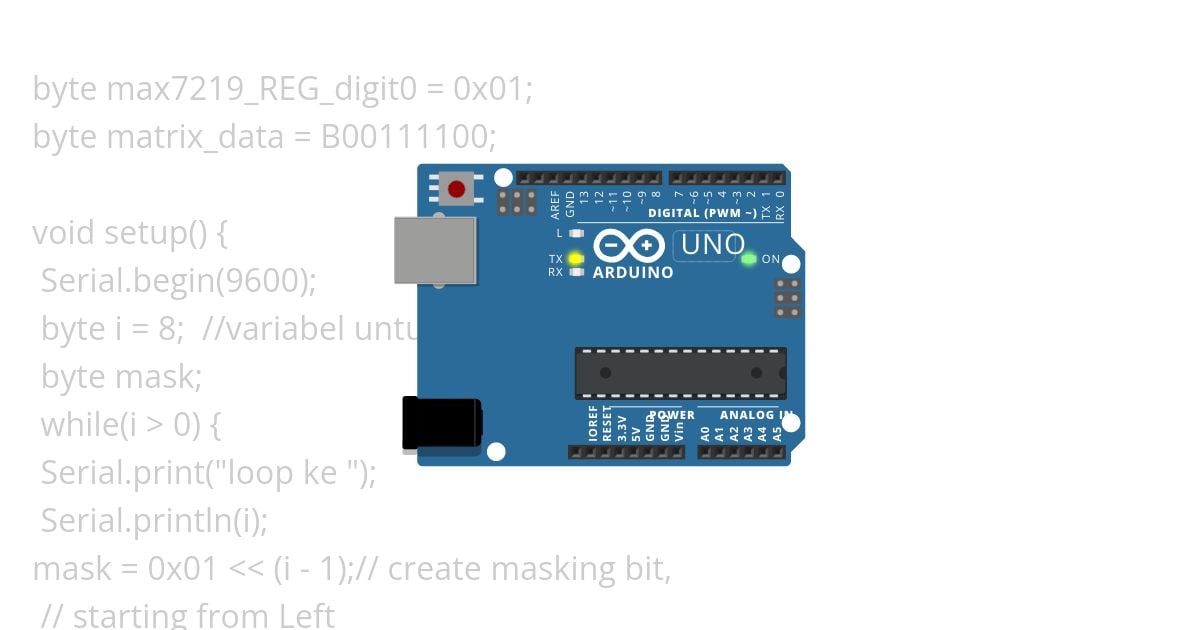 Binary Check fungsi ShiftOut  simulation