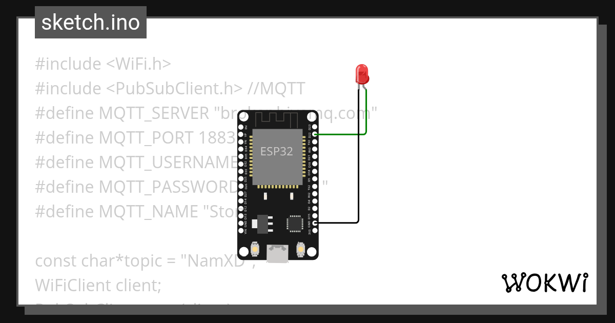 esp32_MQTT - Wokwi ESP32, STM32, Arduino Simulator