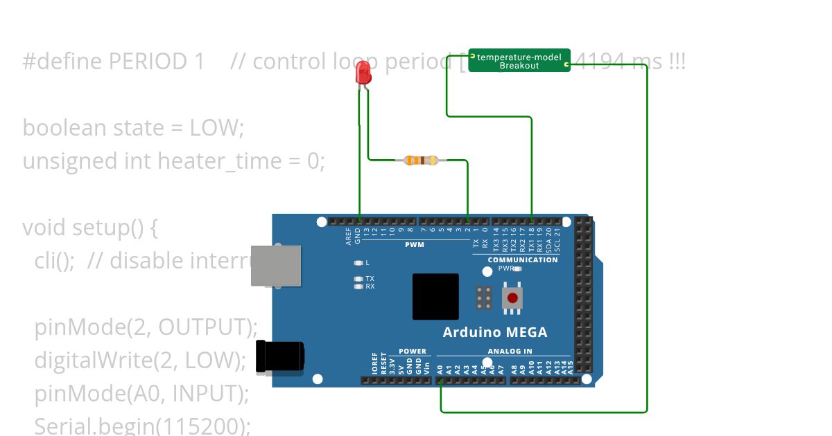 Temperature controler test simulation
