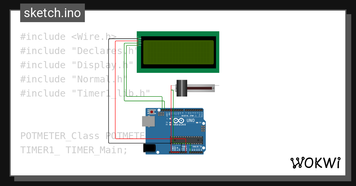 Lcd with adc wokwi esp32 stm32 arduino simulator