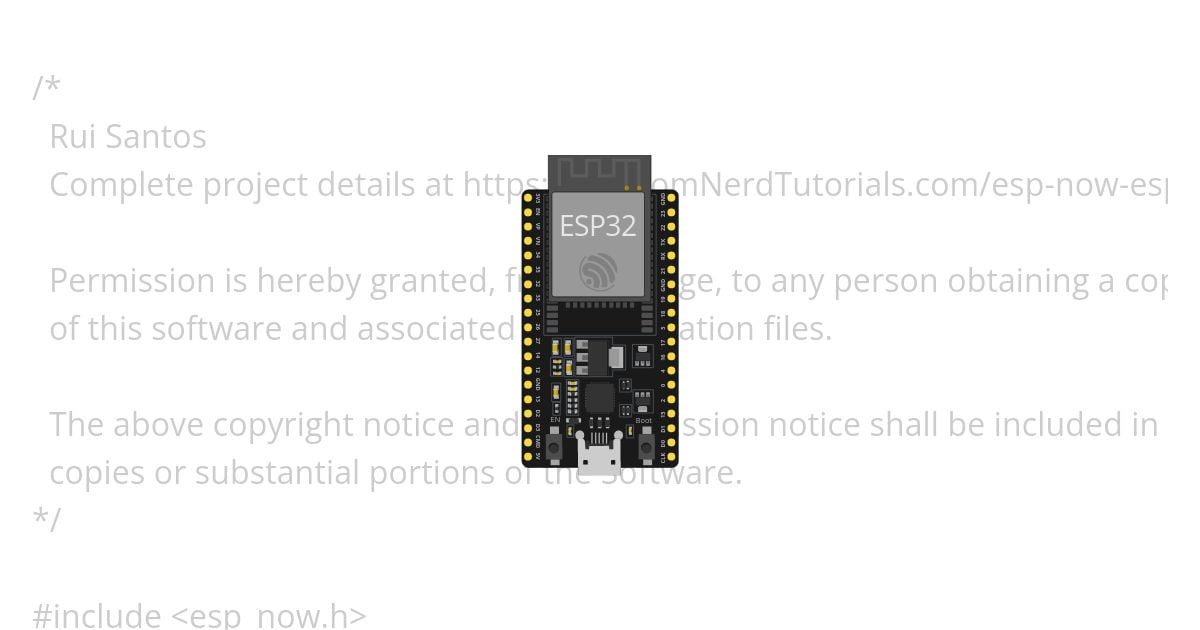 ESP32 Receiver ESP-NOW simulation