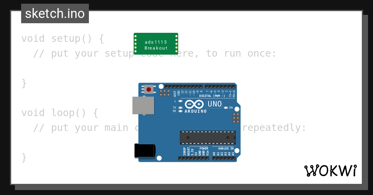 Arduino ads1115 copy wokwi esp32 stm32 arduino simulator